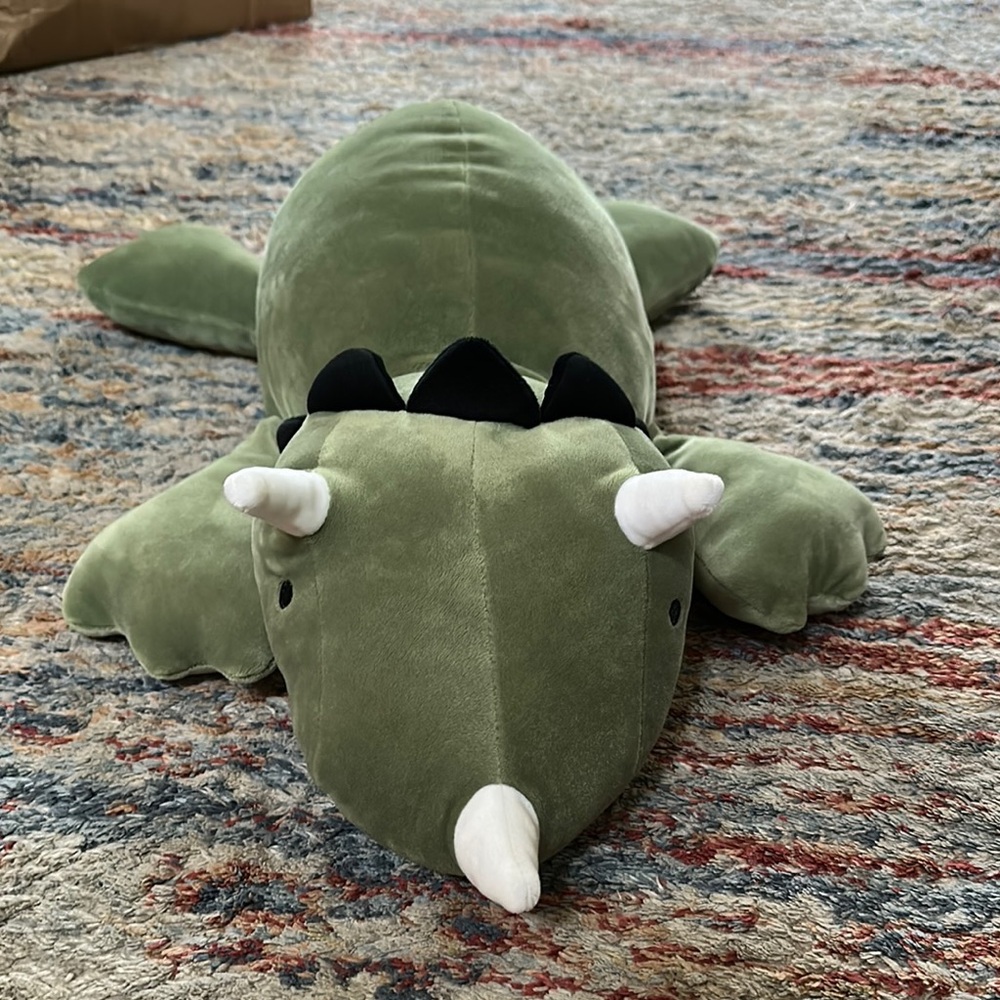 Dinosaur Weighted Plush Kids' Throw Pillow Green Pillowfort™